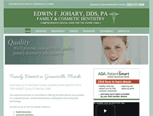 Tablet Screenshot of joharyfamilydentistry.com